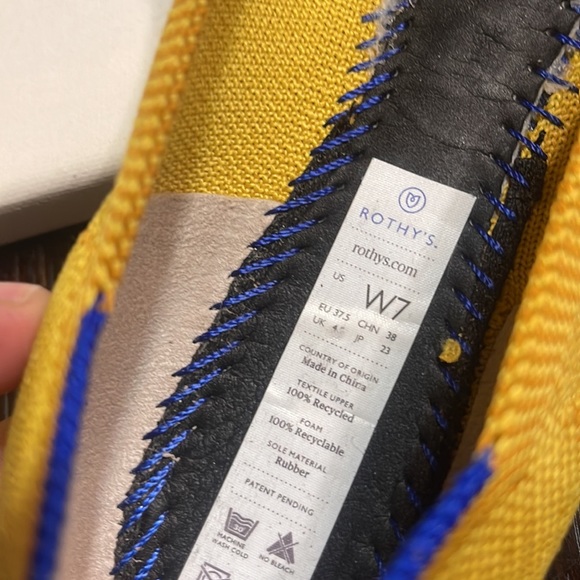 Womens size 7 Rothy’s flats - Picture 9 of 10